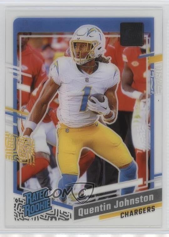 2023 Panini Clearly Donruss Rated Rookie Quentin Johnston #78 1l78