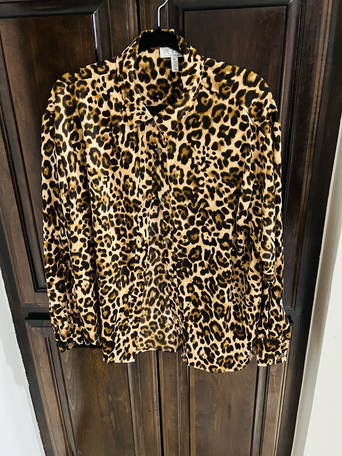 Sofia Jeans by Sofia VergaraLeopard Print Button … - image 1