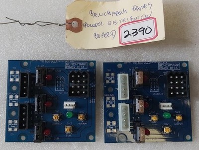 BENCHMARK Arcade Game POWER DISTRIBUTION Boards (2390) - Lot of 2