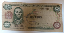 1989 Jamaica 2 Dollar Note