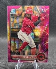 2022 Bowman - Chrome Prospects Michel Triana #BCP-75 Fuchsia Lava Refractor /199