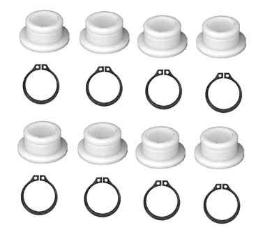 8 PK. WALKER DECK PIN BUSHINGS 5740-2 - with F123 snap rings(#D34A)