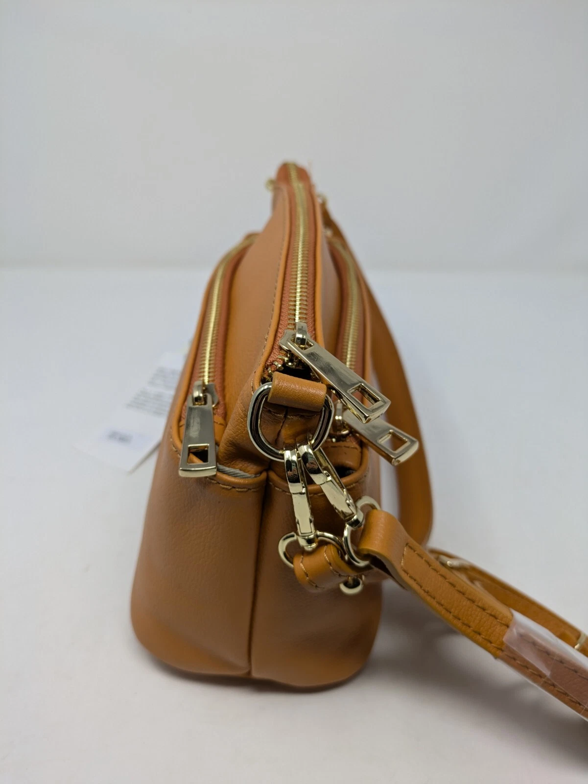 WANDLER Borsa a tracolla convertibile Divina Firenze Lilla miele ambra pelle ciottolata nuova con etichetta