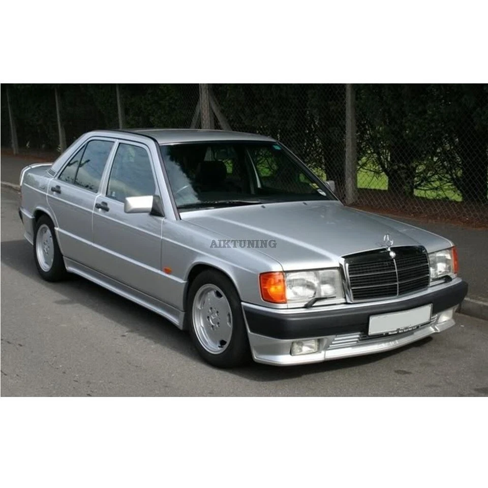 Full Body Kit Front Rear Skirts Spoiler (Fits Mercedes Benz W201 190 And AMG) - Image 3 of 4