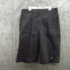 Dickies Men Work Shorts 38 Black Twill Work Loose Fit 15" Multi Pockets New