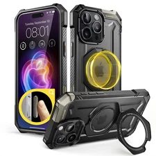 For iPhone 16 Pro Max 6.9" SUPCASE Strong Magnetic Case + Stand Protective Cover