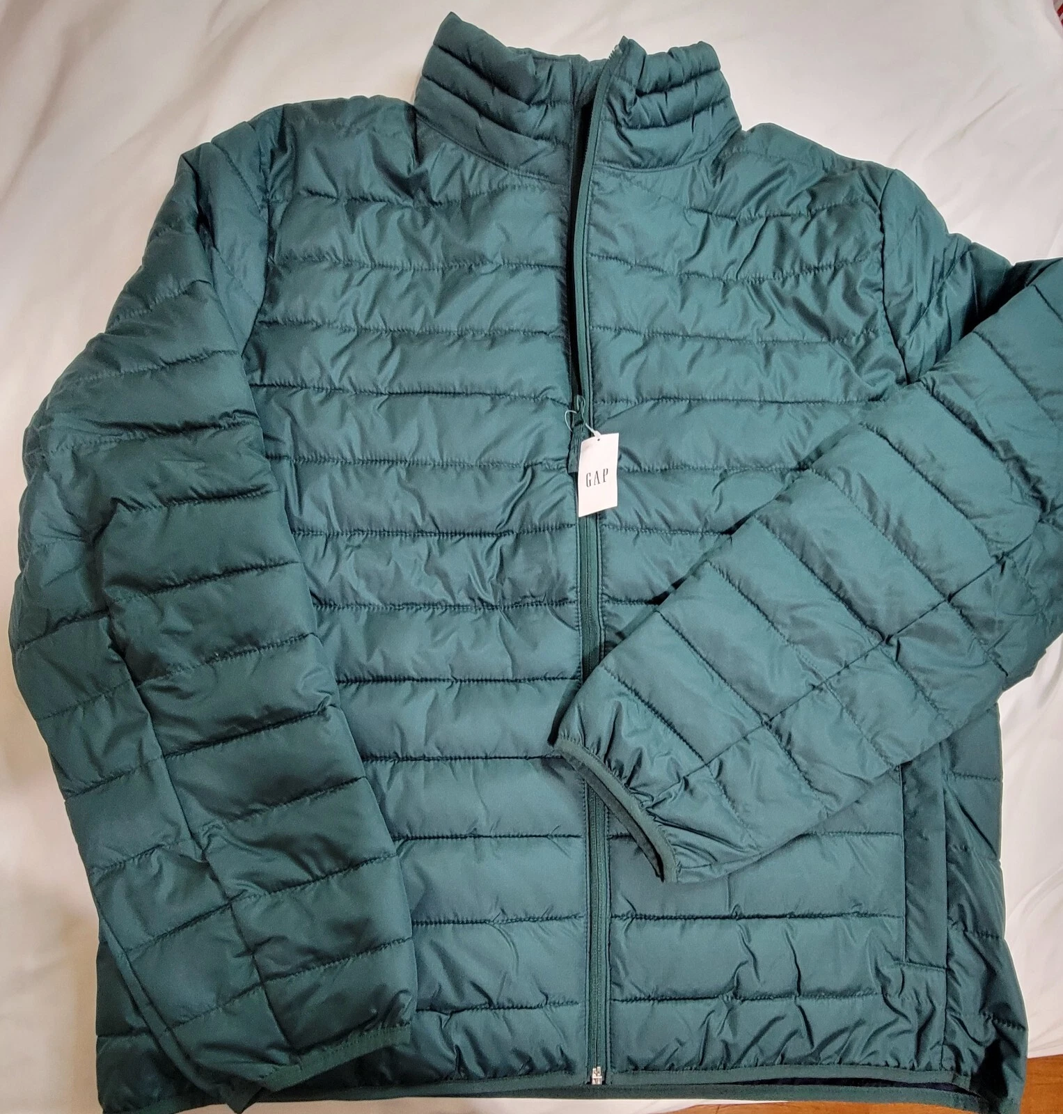 GAP ColdControl Lightweight Puffer Jacket Green Water Resistant Men Sz XLARGE
Opens in a new window