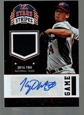 2015 USA Stars & Stripes Game Gear Mat Auto Longevity Ruby #59 Kyle Molnar 49/49