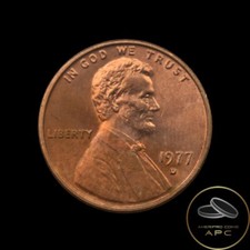 1977 D Lincoln Memorial Cent Choice GEM BU++ High Grade+ From Mint Set++
