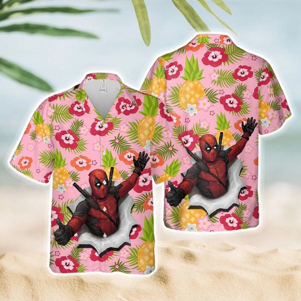 Deadpool Hawaiian Shirt, Beach Hawaii Family Shirt, Summer Beach Trip, Deadpool
Opens in a new windo