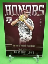 2015 Panini Collegiate Texas A&M GRAYSON LONG Honors Insert Silver 88/99