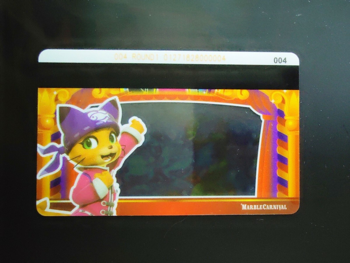 marble carnival rare card Round 1 Marble Carnival Card Singles (Konami Coin/Marble Pusher Arcade Game)