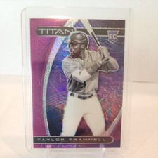 2021 Chronicles 08/99 Titan Taylor Trammell RC Rookie Purple Mojo