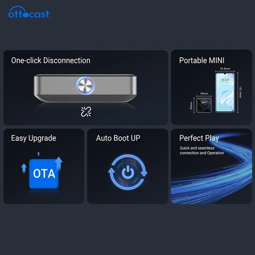 Ottocast Wireless Android Auto Adapter Dongle Navgation Player Car Infotainment* - Picture 5 of 12