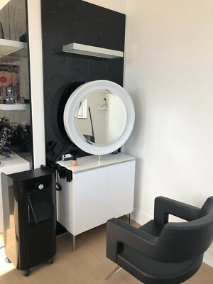 salon station with mirror imported from Italy, Gamma & Bross