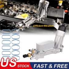 Carcasa adaptadora de filtro de enfriador de aceite de aluminio para Dodge Charger 2011-2016 3,6 L V6