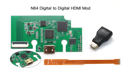 For Nintendo 64 N64 Digital HDMI Output PCB Mod Kit Built-in OSD