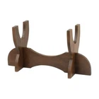 Denix Wooden Pistol and Dagger Stand 9x3x4.38 Brown Varnished Display 801