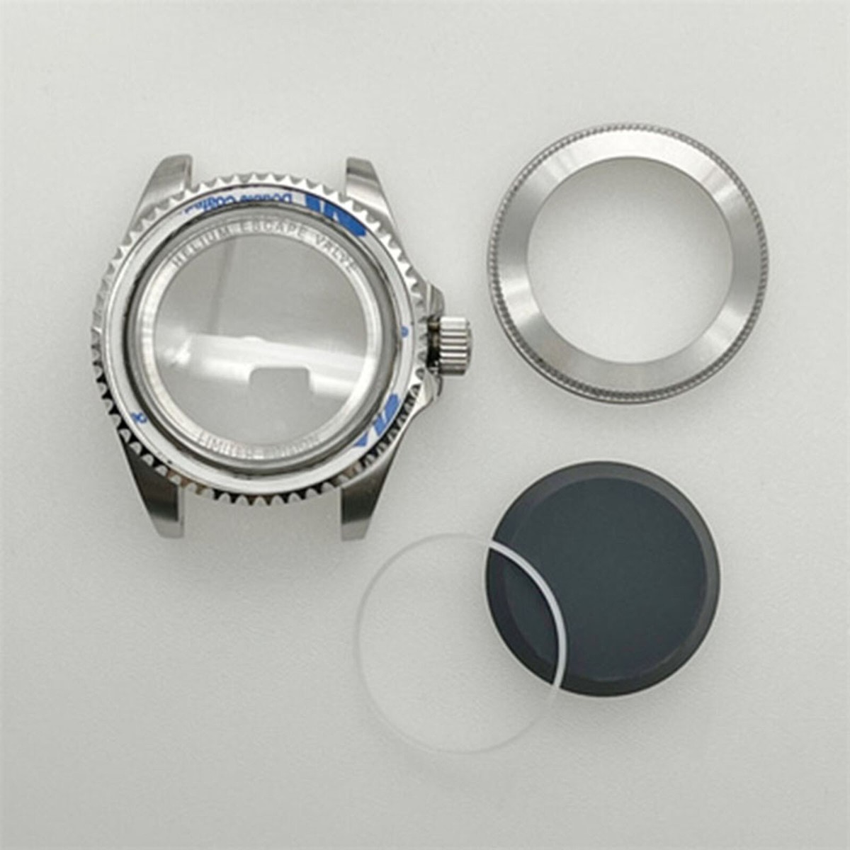 Cassa Orologio 44mm Con Vetro Zaffiro E Cinturino Per Movimento NH35 / NH36