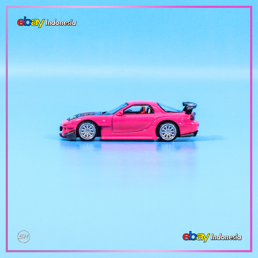 Pop Race PR64 Mazda RX-7 Widebody Pink Exclusive Indonesia