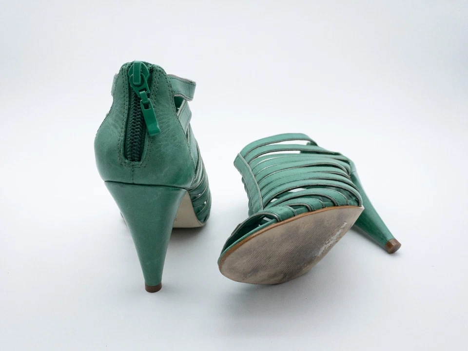 Minelli Sandalia De Dama Tacones Altos Zapato De Verano Talla 37 EU Art 16830-70 - Imagen 2 de 3