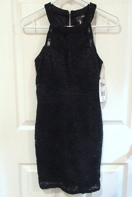 knee length dresses for ladies Trixxi Y2k Black Mini Dress (S/M) – Retro and Groovy main image 0