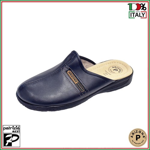 Patrizia Azzi Pantofole Uomo con Sottopiede in Pelle Fondo Gomma Arizona 3805 - Imagen 2 de 15