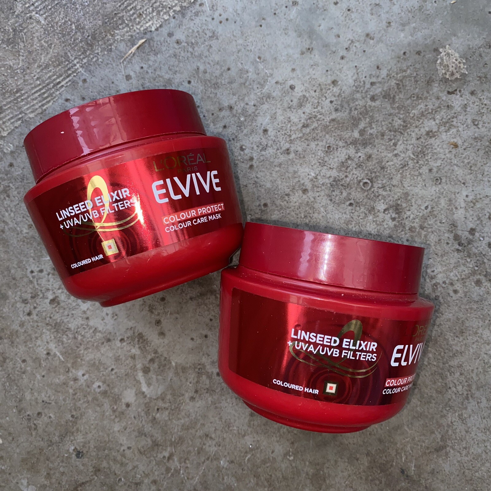 2 X L'Oreal Elvive Colour Protect Hair Mask for Coloured for Coloured Hair 300ml