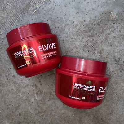 2 x L'Oreal Elvive Colour Protect Haarmaske für farbiges Haar 300ml