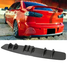 Carbon Style Car Rear Bumper Diffuser Spoiler Lip For Mitsubishi Lancer Cj Cf