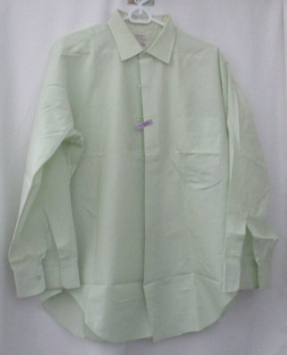 VINTAGE ARROW COT-N-RITE LIGHT GREEN DRESS SHIRT SIZE 16-1/2 - 32/33
