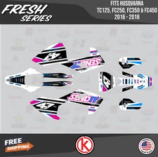 Graphics Kit for Husqvarna TC125 FC250 FC350 FC450 (2016-2018) Fresh - MAGENTA