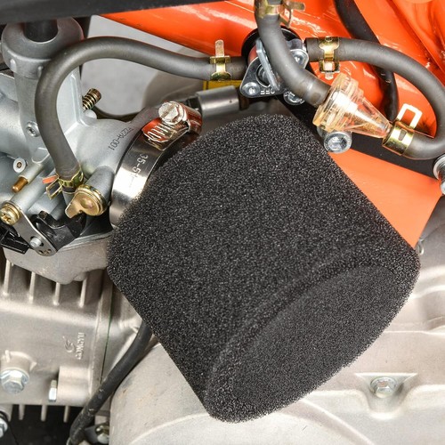 37mm 38mm Bent Angled Foam Air Filter Pod PIT Quad Dirt Bike ATV Buggy GY6 50cc - Foto 2 di 12