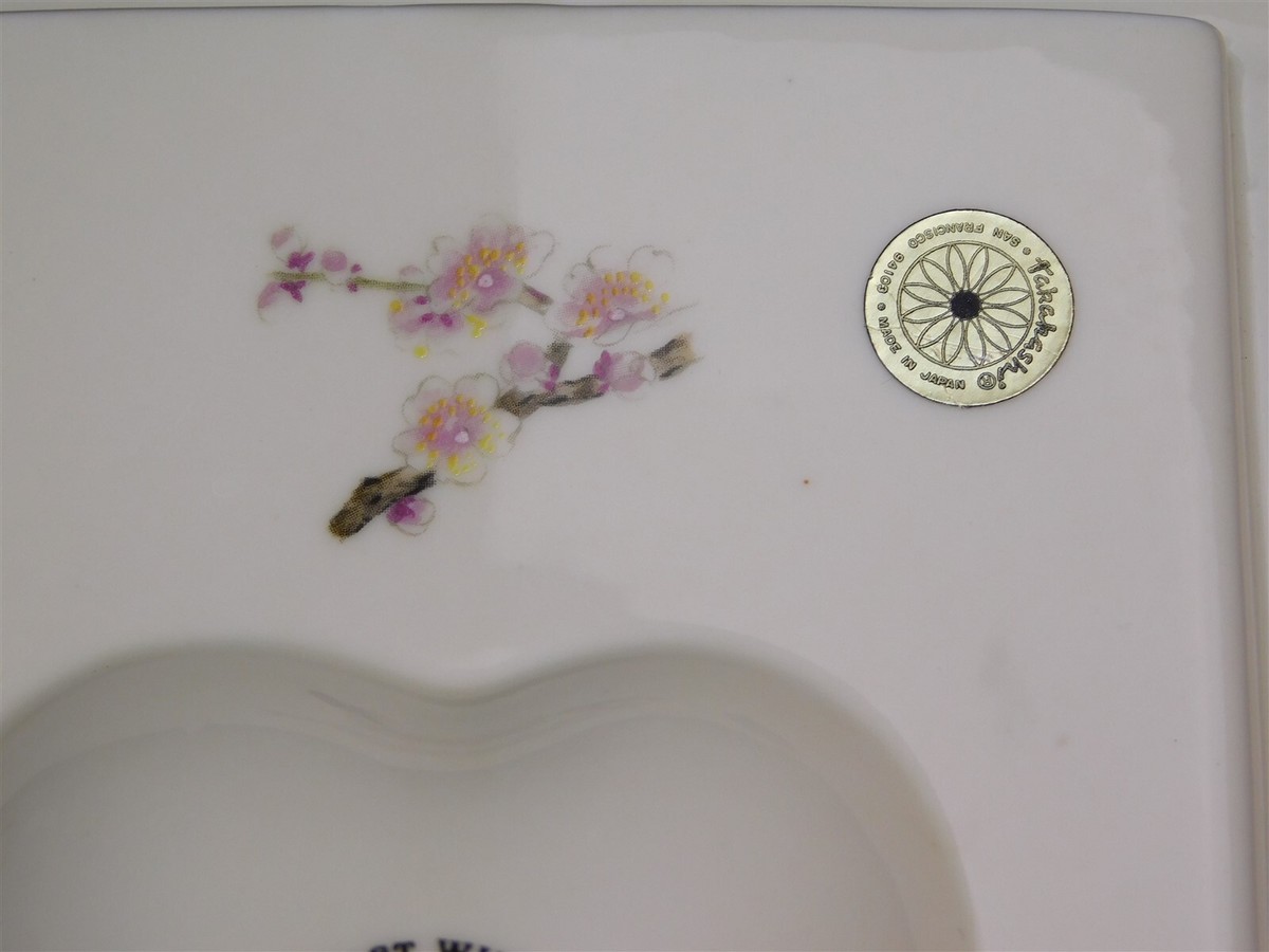 Vtg Takahashi EAST WIND Flowers And Birds Porcelain Picture