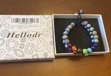 7 Chakra Natural Stone Healing Balance Beaded Lava Bracelet Yoga