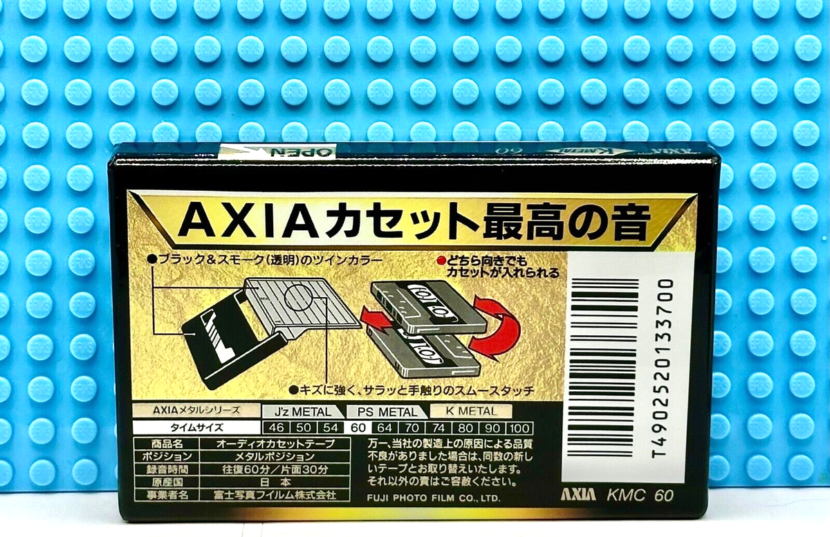 AXIA K METAL 60 1996 JAPAN TYPE IV BLANK CASSETTE TAPE (1) (SEALED 
