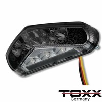 ToXx Motorrad Mini LED RüCklicht Bremslicht RüCkleuchte Bremsleuchte Schwarz