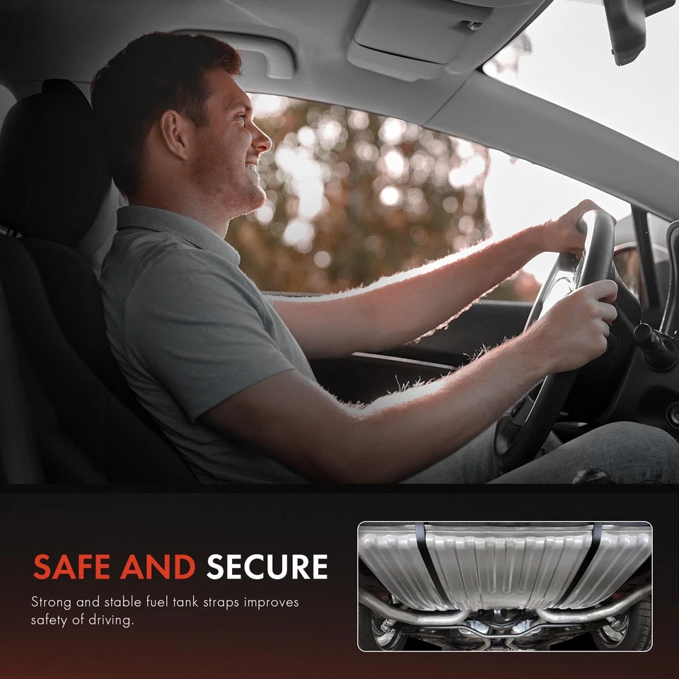 2x correas de tanque de combustible para Ford E-150 E-250 Econoline E-350 Super Duty 1992-2008 Foto 4 de 4
