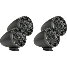 Kicker  2 Pair  KMFC8 8" Flat Mount Loaded Marine Wake Towers with 46KM84L ...