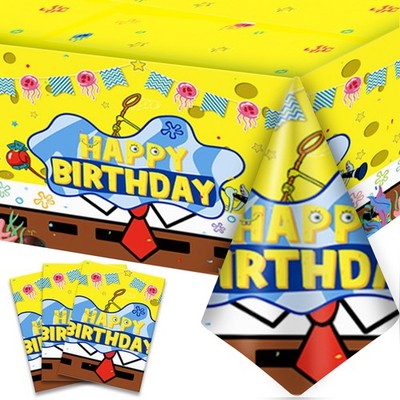SpongeBob Kinder Party Deko Sponge Bob Party Hintergrund Banner Party Zubehör 