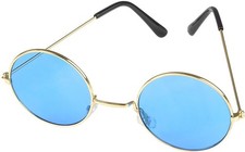 John Lennon Round Blue Color Lens Sunglasses