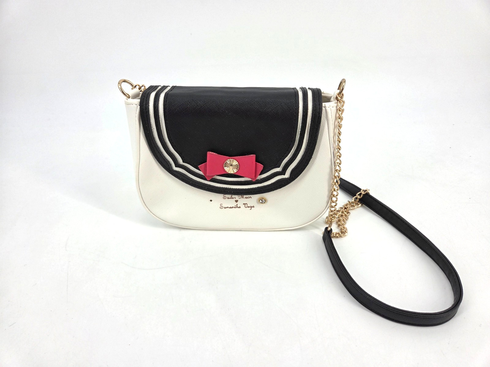 Samantha Vega Sailor Moon Crossbody White And Black Satchel Purse Small Read