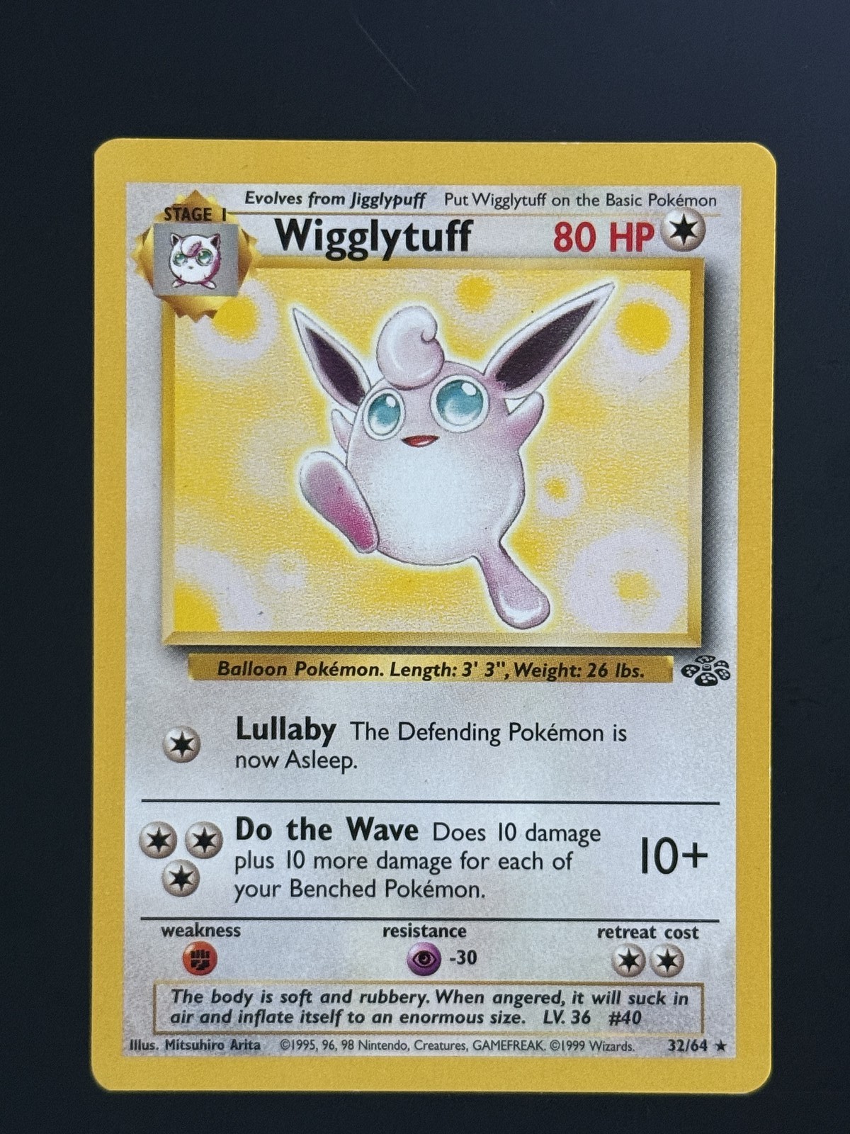 Wigglytuff (32) Rare Jungle 32/64 NM