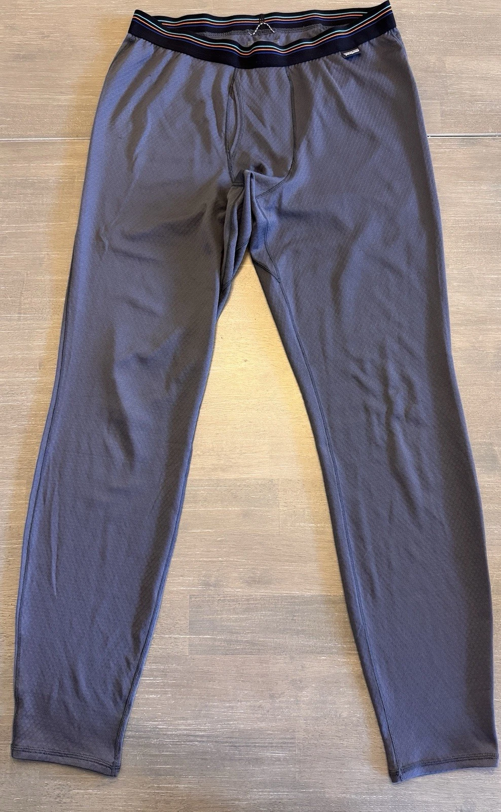 Patagonia Baselayer Pants Mens Medium Blue Capilene Gorpcore Stretch Hiking Y2K