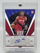 2021-22 Chronicles Hometown Heroes Rookie Auto Trendon Watford Gold /10 Blazers