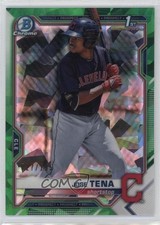2021 Bowman Sapphire Edition Chrome Prospects Green Refractor Jose Tena 0i40