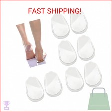 4 Pairs Orthopedic Insoles for Men and Women, Medial Lateral Heel Wedge Silico