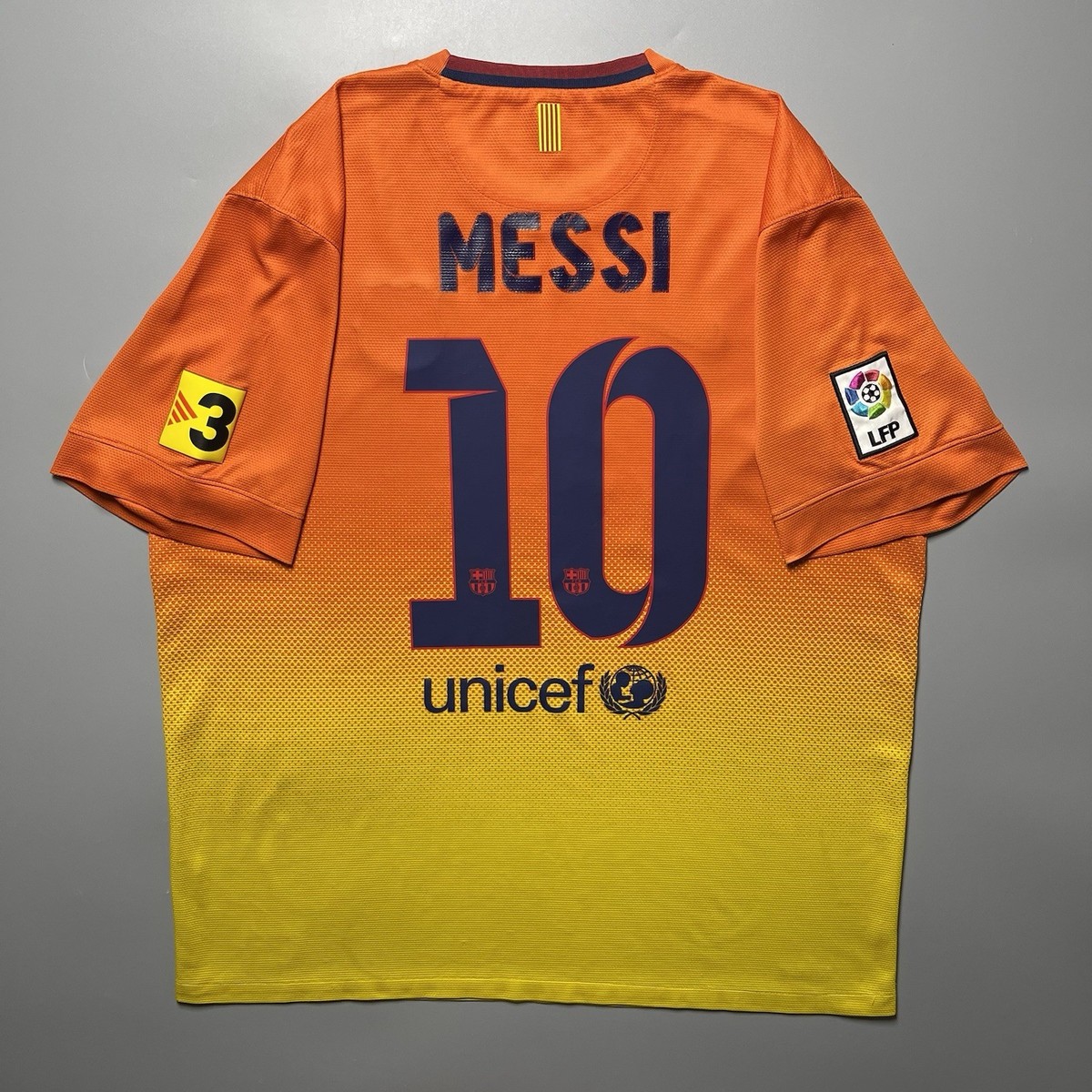 BARCELONA NIKE 2012/2013 FOOTBALL SOCCER AWAY JERSEY #10 MESSI