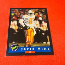 Chris Mims .. ROOKIE .. Volunteers / Chargers .. 1992 Classic Draft Picks Card 8. rookie card picture