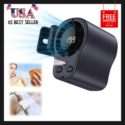 Portable Car Clip on Fan LED Display 360° Air Conditioner Mini Fan Rechargeable